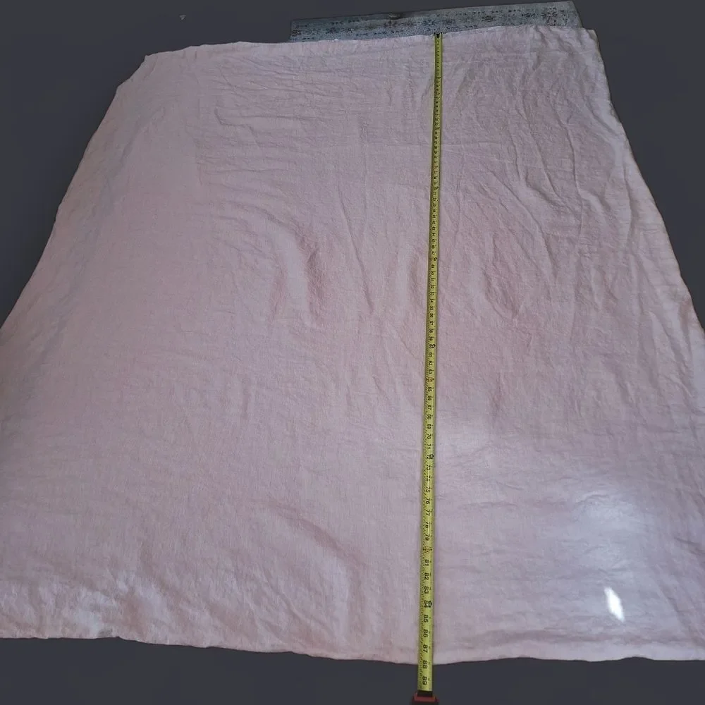 Annie Selke Pine Cone Hill 100% Fine Linen Duvet Cover Twin Pale Blush Pink